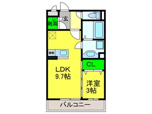 サウスメゾン秋桜の物件間取画像